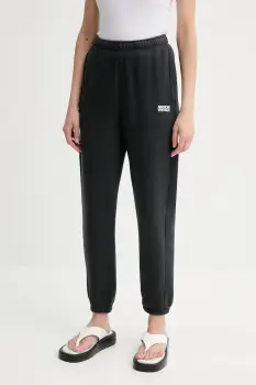 American Vintage pantaloni de trening culoarea negru, neted, IZU05BE25 imagine