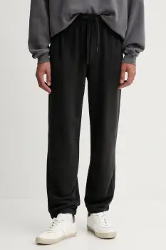 American Vintage pantaloni de trening culoarea negru, uni, MATU05A imagine