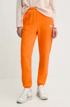 American Vintage pantaloni de trening culoarea portocaliu, neted, IZU05BE25 imagine