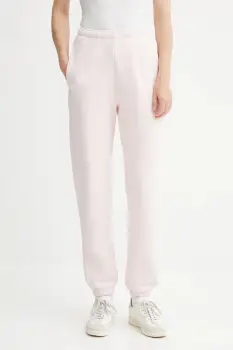 American Vintage pantaloni de trening culoarea roz, uni, IZU05B imagine