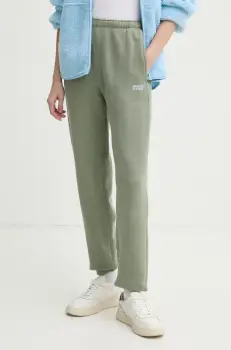 American Vintage pantaloni de trening culoarea verde, neted, IZU05BE25 imagine