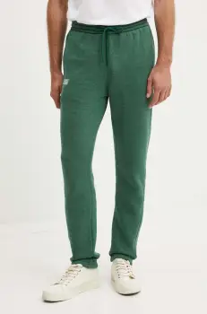 American Vintage pantaloni de trening culoarea verde, neted, MDOV05BH24 imagine