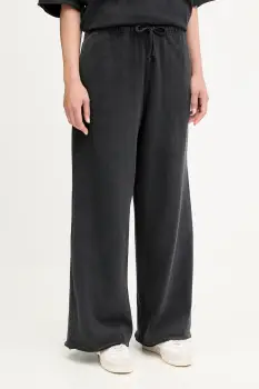 American Vintage pantaloni de trening din bumbac uni, AFO05B imagine