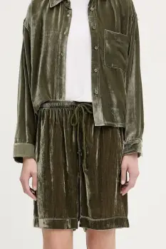 American Vintage pantaloni scurti de trening pentru femei, din velur imagine