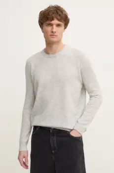 American Vintage pulover de lana barbati, culoarea gri, light, MRAX18AE25 imagine