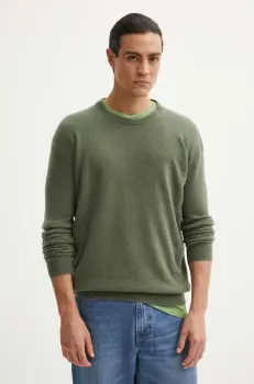 American Vintage pulover de lana barbati, culoarea verde, light, MRAX18AH24 imagine