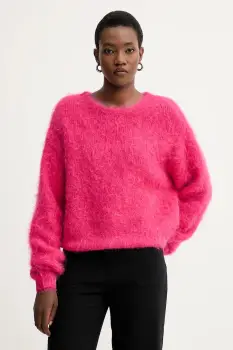 American Vintage pulover de lana culoarea rosu, NIB18A imagine