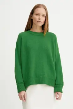 American Vintage pulover de lana culoarea verde, VITO18E imagine