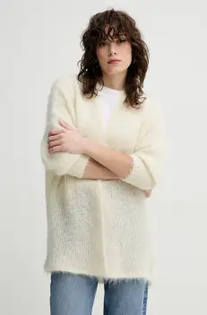 American Vintage pulover din amestec de lana femei, culoarea bej, light, BYM19BE25 imagine