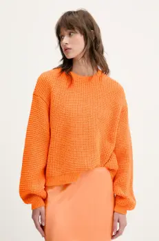American Vintage pulover din amestec de lana femei, culoarea portocaliu, CRA18AE25 imagine