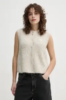 American Vintage pulover femei, culoarea bej, light, EAST19MCE25 imagine