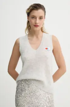 American Vintage pulover femei, culoarea gri, light, NEN18AE25 imagine