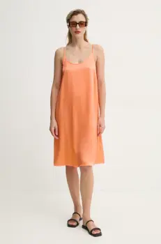 American Vintage rochie culoarea portocaliu, mini, evazati, VOO14AE25 imagine