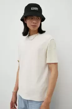 American Vintage tricou barbati, culoarea bej imagine