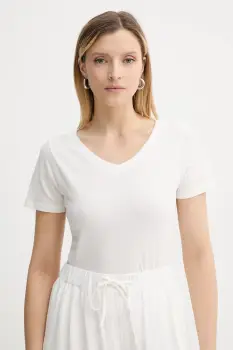 American Vintage tricou din bumbac culoarea alb, GAMI02D imagine