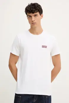 American Vintage tricou din bumbac culoarea alb, uni, MYKO02C imagine