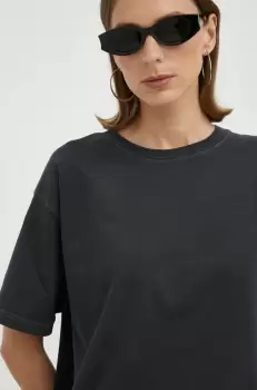 American Vintage tricou din bumbac culoarea gri imagine