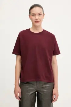 American Vintage tricou din bumbac culoarea maro, FIZ02A imagine