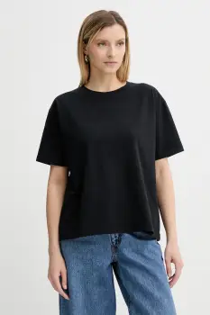 American Vintage tricou din bumbac culoarea negru, FIZ02A imagine