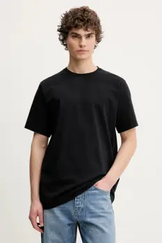 American Vintage tricou din bumbac culoarea negru, neted, MFIZ25BE25 imagine