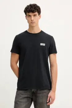 American Vintage tricou din bumbac culoarea negru, uni, MYKO02C imagine