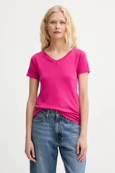 American Vintage tricou din bumbac culoarea roz, GAMI02D imagine