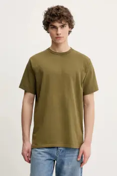 American Vintage tricou din bumbac culoarea verde, uni, MFIZ25BE25 imagine