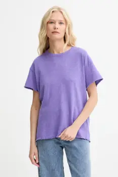 American Vintage tricou din bumbac culoarea violet, SON02FG imagine
