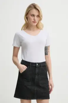 American Vintage tricou din bumbac femei, culoarea gri, GAMI02DE25 imagine