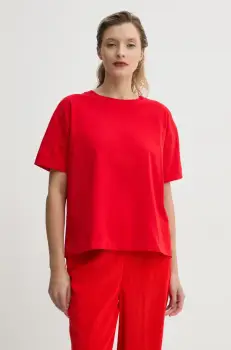 American Vintage tricou din bumbac femei, culoarea rosu, FIZ02AE25 imagine