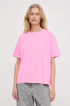 American Vintage tricou din bumbac femei, culoarea roz imagine