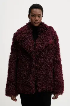 Aniye By geaca culoarea bordo, de tranzitie, oversize, 181244 imagine