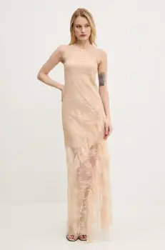 Aniye By rochie culoarea bej, maxi, drept, 185746 imagine