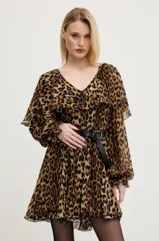 Aniye By rochie culoarea bej, mini, evazati, 185819 imagine