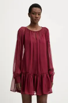 Aniye By rochie culoarea bordo, mini, evazati, 181525 imagine