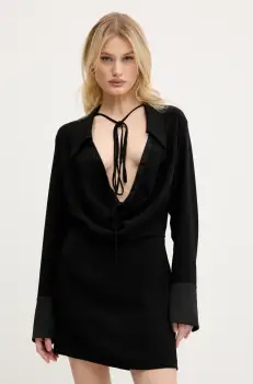 Aniye By rochie culoarea negru, mini, drept, 185683 imagine