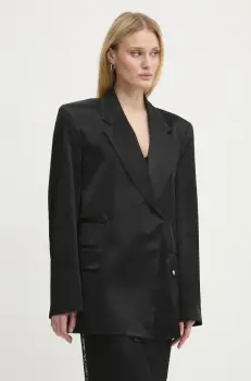 Aniye By sacou culoarea negru, un singur rand de nasturi, uni, 181378 imagine