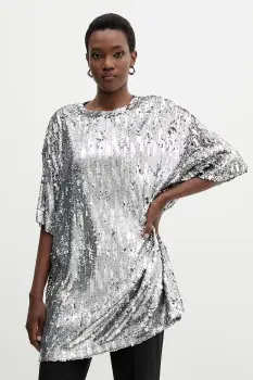 Aniye By tricou culoarea argintiu, 181468 imagine