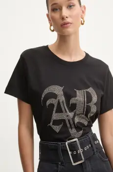 Aniye By tricou din bumbac femei, culoarea negru, 181510 imagine