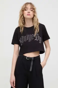 Aniye By tricou din bumbac femei, culoarea negru imagine