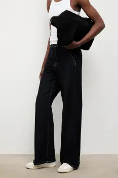 Answear.LAB blugi din bumbac culoarea albastru marin imagine