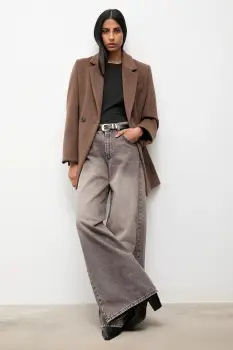 Answear.LAB blugi din bumbac culoarea gri imagine