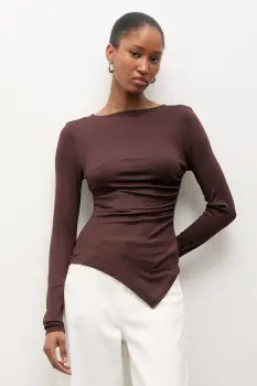 Answear.LAB bluza asimetrica de femei cu vascoza imagine