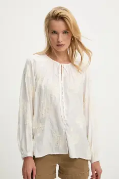 Answear Lab bluza culoarea alb, cu imprimeu imagine