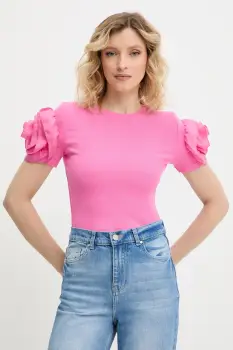 Answear Lab bluza culoarea alb, neted imagine