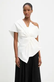 Answear.LAB bluza culoarea alb, neted imagine