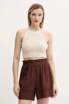 Answear Lab bluza culoarea bej, neted imagine