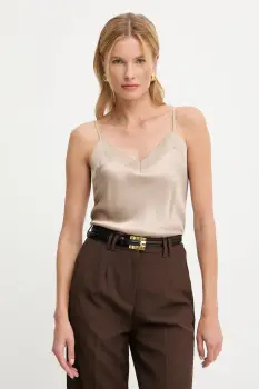 Answear.LAB bluza culoarea bej, neted imagine