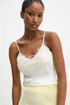 Answear.LAB bluza culoarea bej, neted imagine