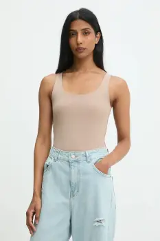 Answear Lab bluza culoarea maro, neted imagine